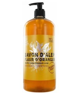 Savon d'Alep Liquide Fleur d'Oranger - peaux sèches et intolérantes, 500 ml